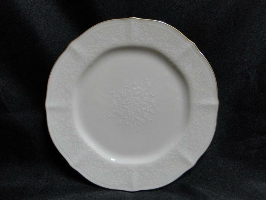 Noritake Chandon, 7306, White Floral on Ivory: Bread Plate (s), 7"