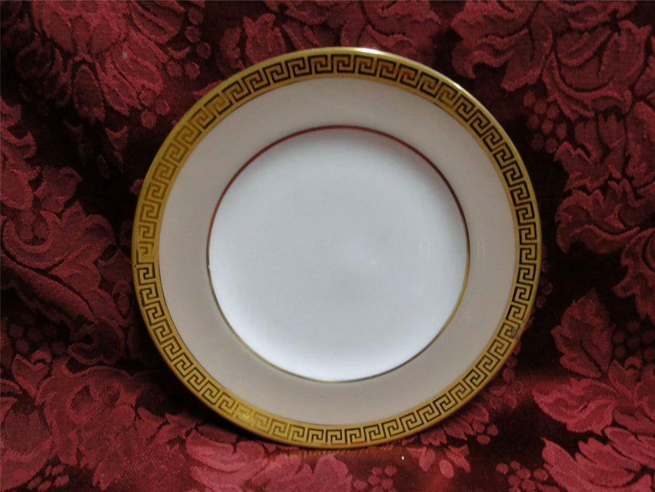 Royal Worcester Athena, Beige, Gold Greek Key: Bread Plate (s), 6"