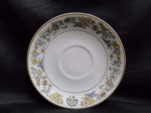 Syracuse Oriental, Blue/Green/Tan Border, Gold Trim: 5 3/8" Saucer (s) Only