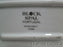 Block Midnight, Portugal, Black/White w/ Platinum: Oval Serving Platter, 15 1/2"