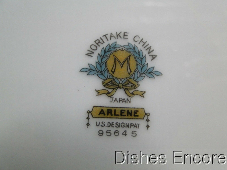 Noritake Arlene, 95645, Green Edge, Tan Scrolls: Oval Serving Platter, 16" x 12"