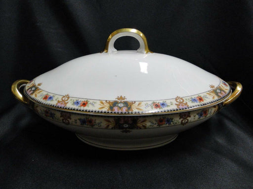 C. Tielsch Altwasser, #2251 Multicolor Floral Band: Oval Covered Bowl