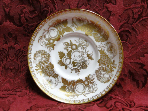 Spode Y7220, White w/ Gold Fruit & Trim: 5" Saucer (s) Only, No Cup