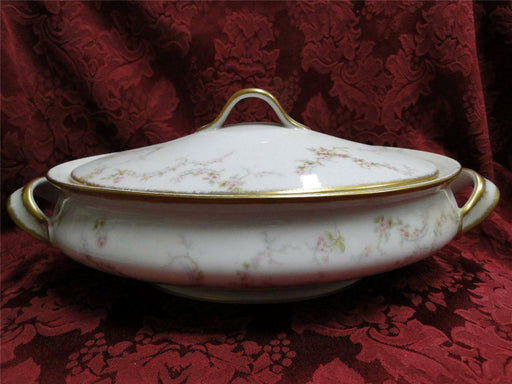 Haviland (Limoges) Schleiger 334-1, Pink Roses: Oval Serving Bowl & Lid