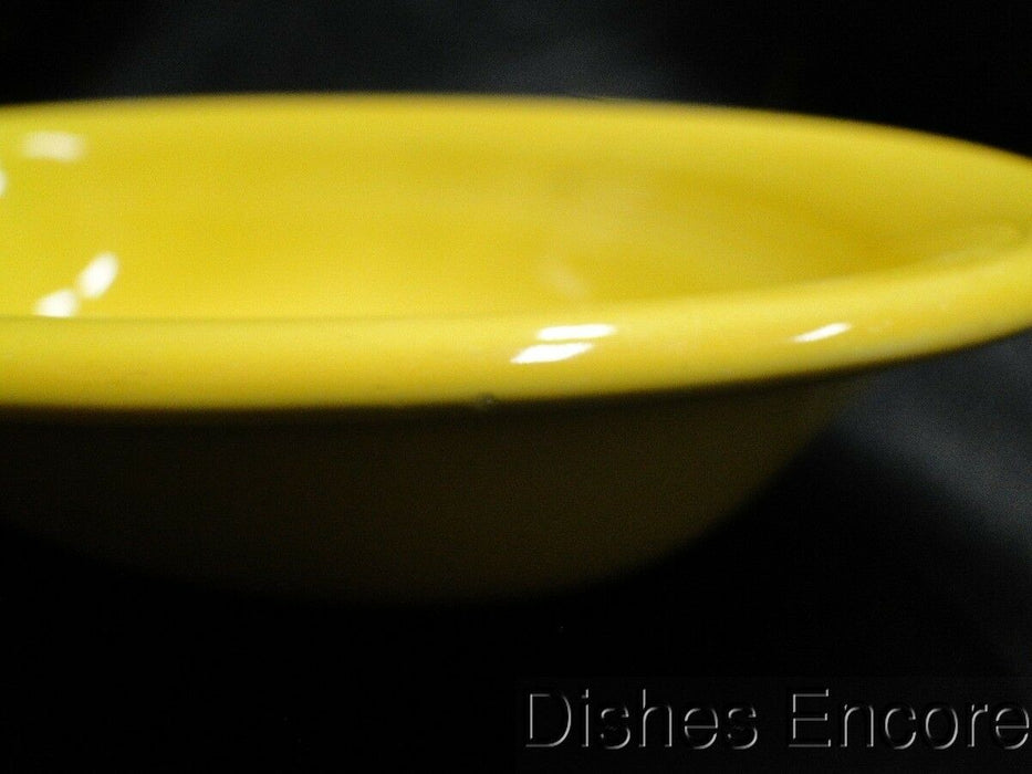 Fiesta: Yellow Oval Serving Bowl, 9 1/4", No Backstamp, As Is