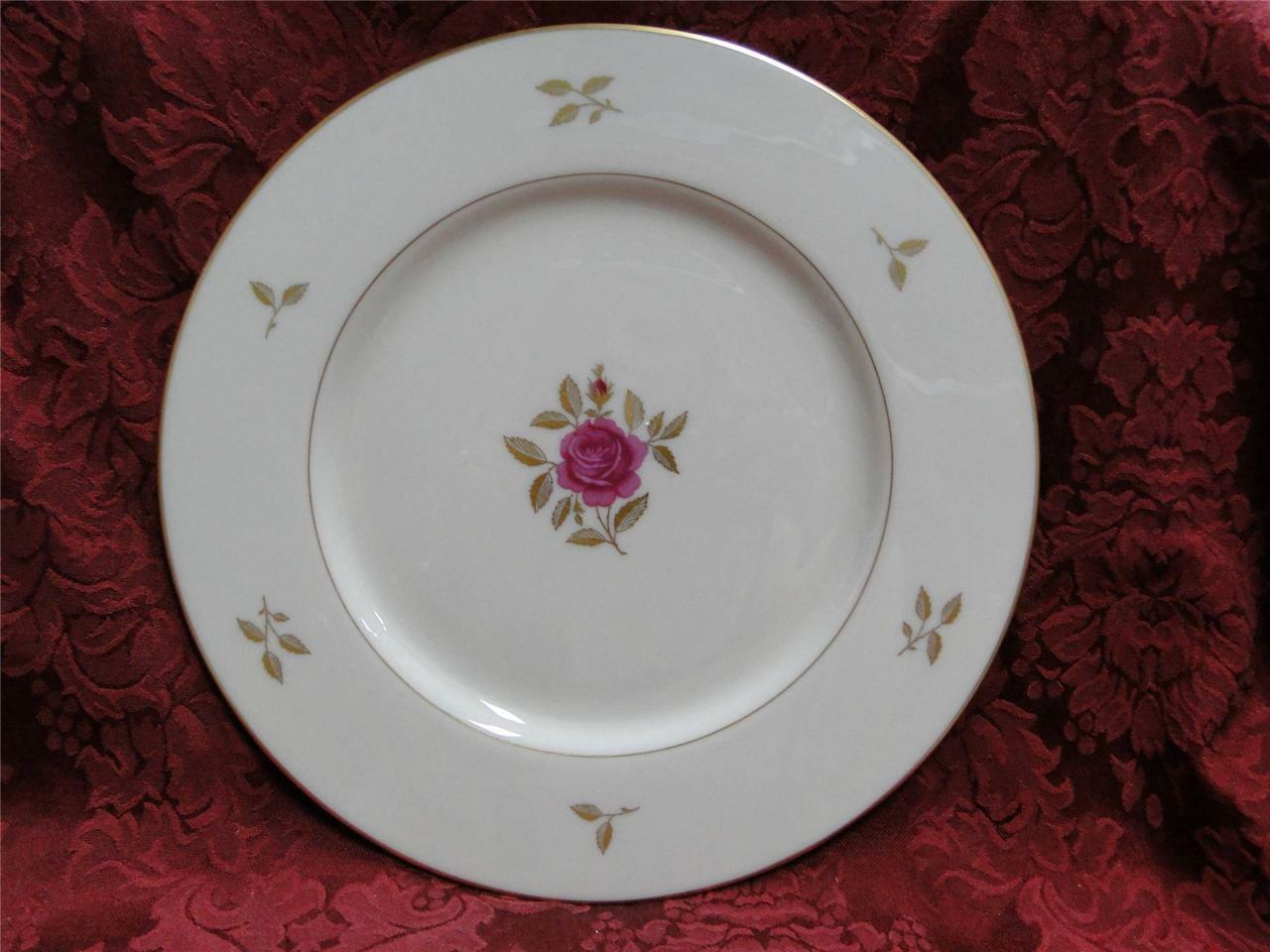 Lenox Rhodora, Pink Rose, Gold Trim: Dinner Plate (s), 10 1/2"