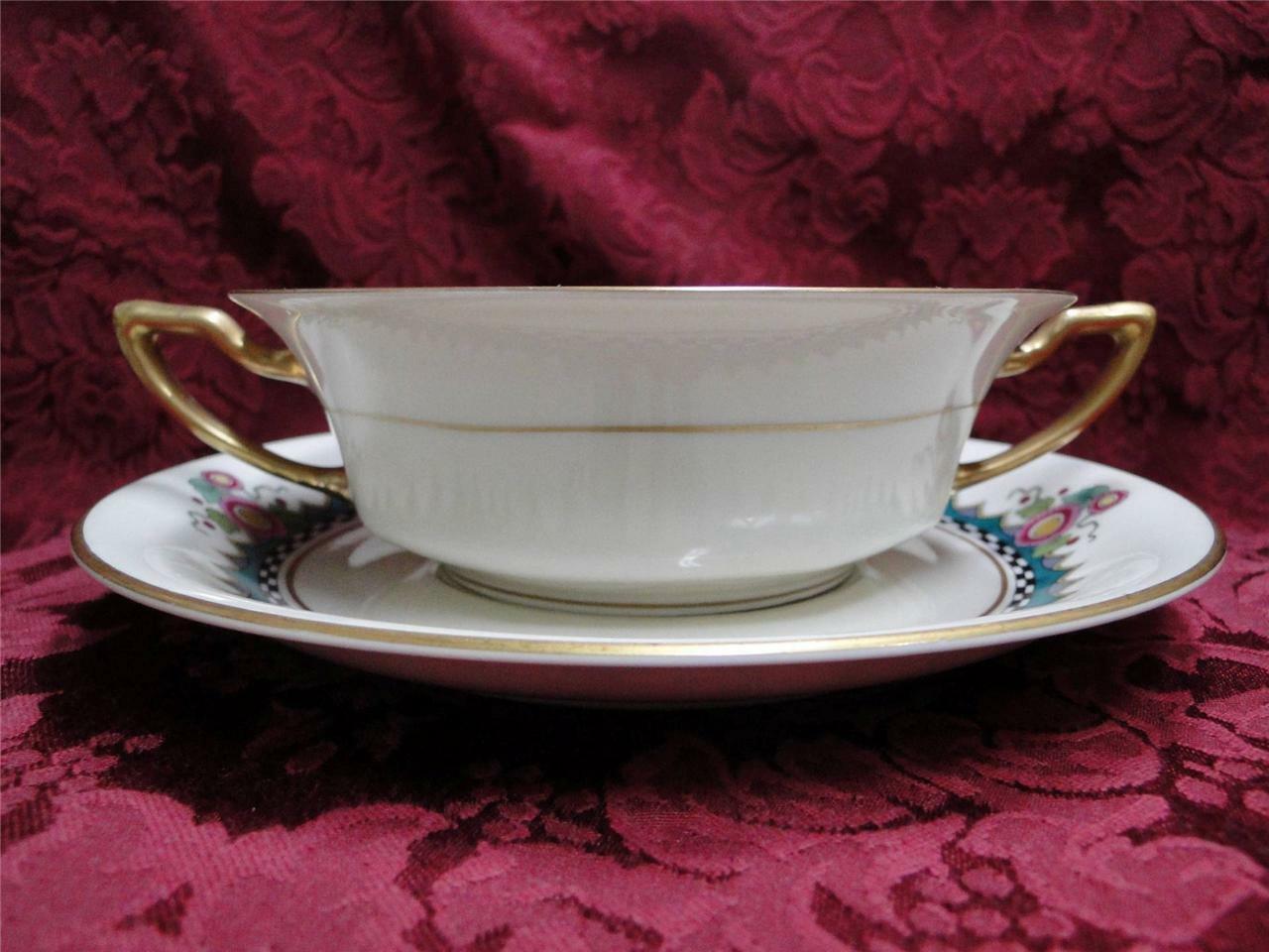 Rosenthal Troubadour 2536, Bird, Floral, Cream: Cream Soup Bowl & Saucer Set (s)