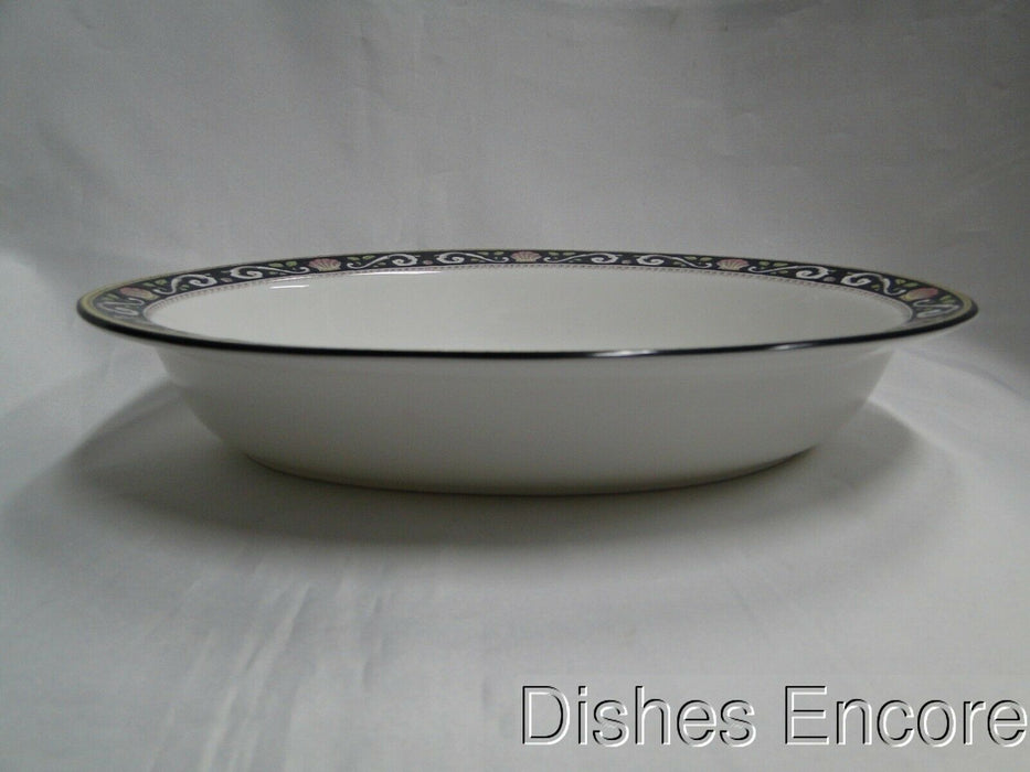 Wedgwood Runnymede Blue, Pink Shells: Oval Serving Bowl, 10 3/4"