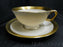 Lenox Lowell P-67 Gold Encrusted Band, Gold Backstamp: Cup & Saucer Set (s)