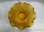 Amber Small Diamond Pattern: Ruffled Bowl, 5 1/2" x 2 1/8"  --  MG#133