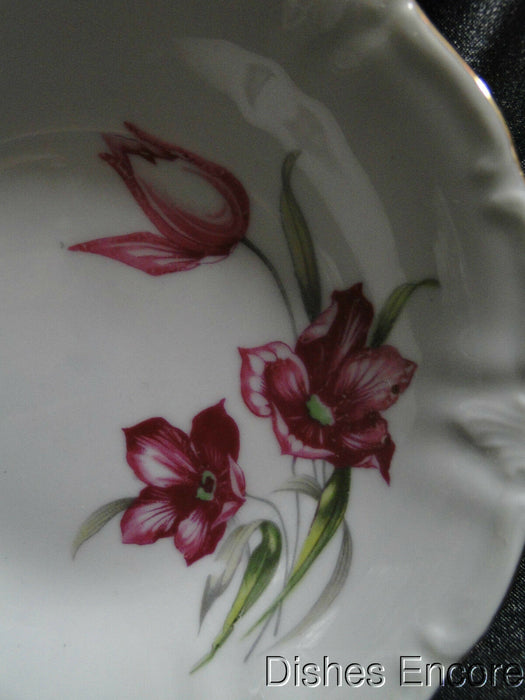 Winterling 84: Embossed Scrolls, Pink Flowers: Fruit Bowl (s), 5 1/4"