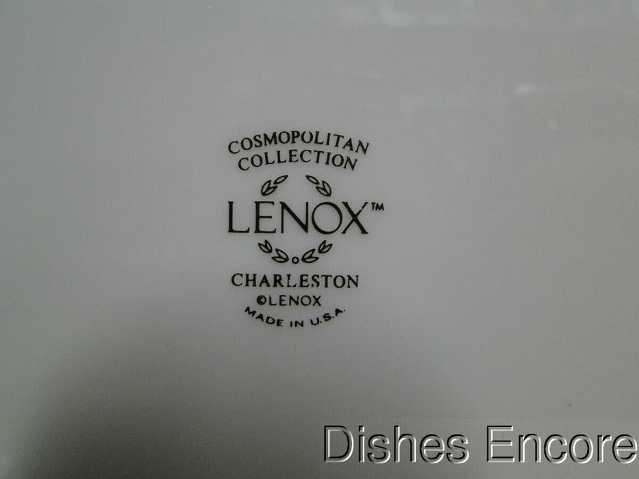 Lenox Charleston, Pastel Floral Band, Platinum: Oval Serving Platter, 16"
