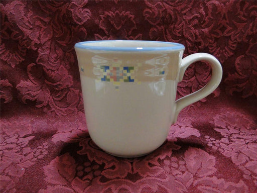 Noritake Arizona, 8677, Santa Fe, Blue Band, Geometric: Mug (s), 3 3/4" Tall