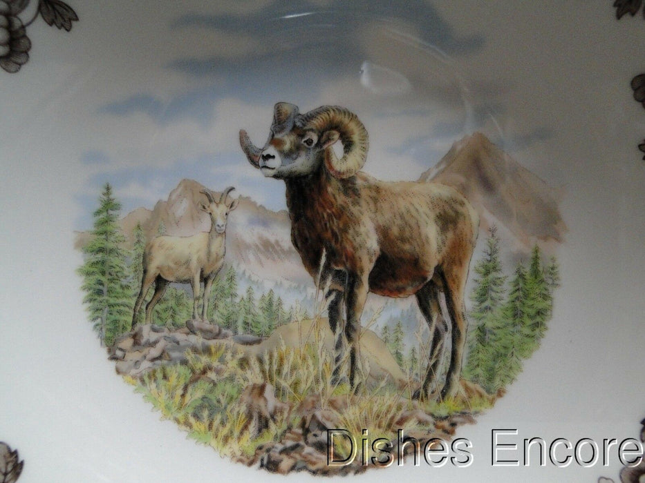 Spode Woodland Bighorn Sheep, England: NEW Ascot Salad / Soup Bowl, 8", Box