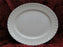 Burgess & Leigh Queen's White Swirl: Oval Serving Platter, 12" x 10"