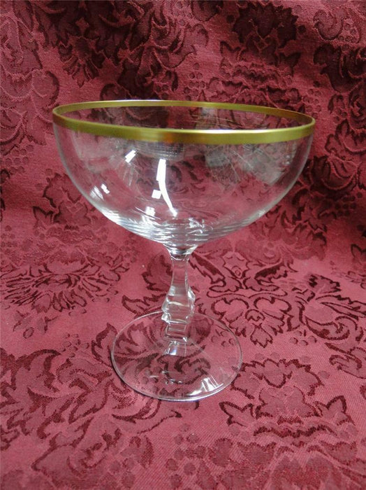 Schott Zwiesel Mondial Gold, Clear, Gold Trim: Champagne / Sherbet, 4 3/4"