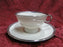 Haviland (New York) Shelton, Ivory, Encrusted Platinum: Cup & Saucer Set (s)