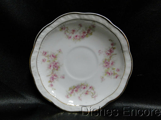 Zeh, Scherzer & Co 508, Pink Rose Garland: 4 7/8" Demitasse Saucer (s), No Cup