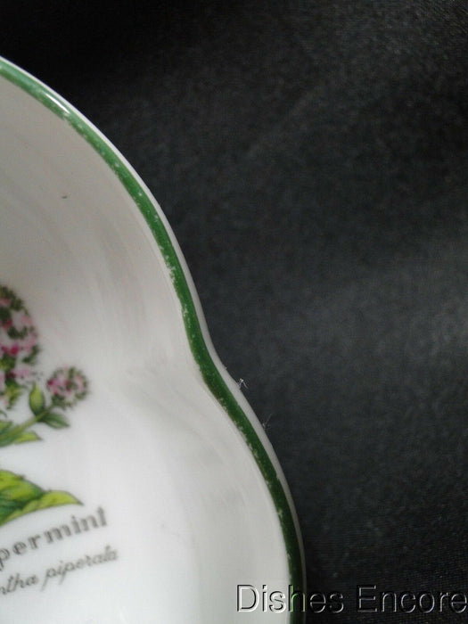 Royal Worcester Worcester Herbs: Scalloped Bowl (s), 4 7/8" x 1.5", Peppermint