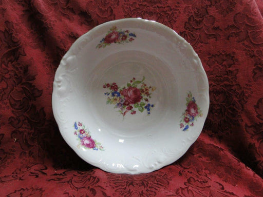 Wawel WAV11, Floral Sprays, Embossed: Round Serving Bowl, 9 x 2 1/2" Tall