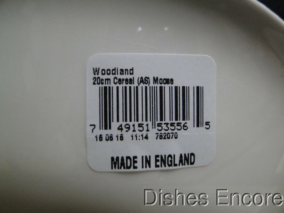 Spode Woodland Majestic Moose, England: NEW Ascot Salad / Soup Bowl, 8", Box