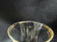 Clear w/ Double Gold Trim Gold Trim: Footed Juice, 4 3/4" Tall, As Is -- CR#093