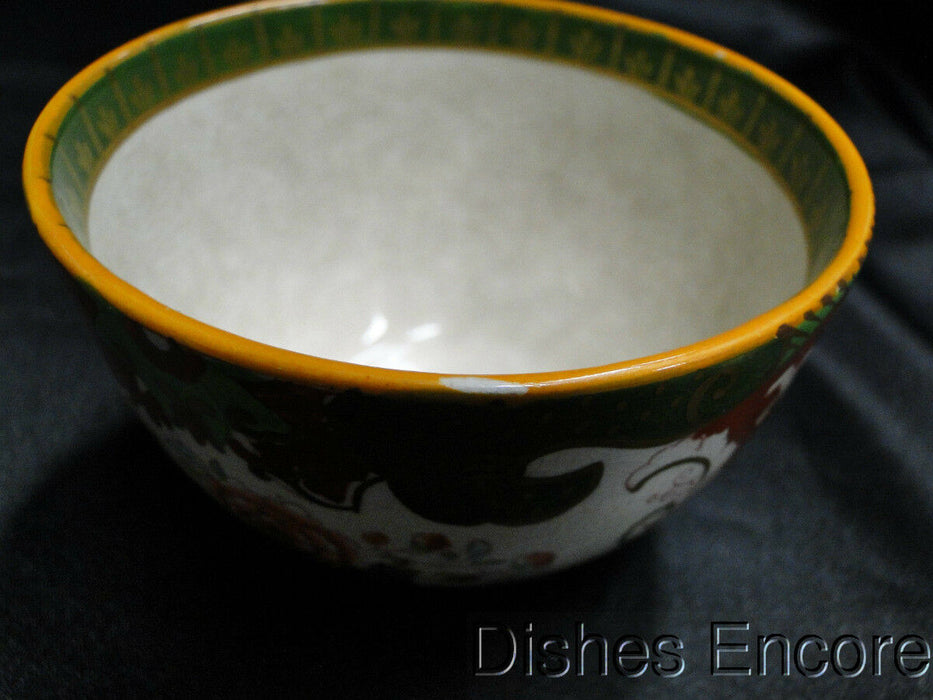 Mason's B9913 Red, Green, Coral, Gold: Cup & Saucer Set (s), 2 3/8", Crazing