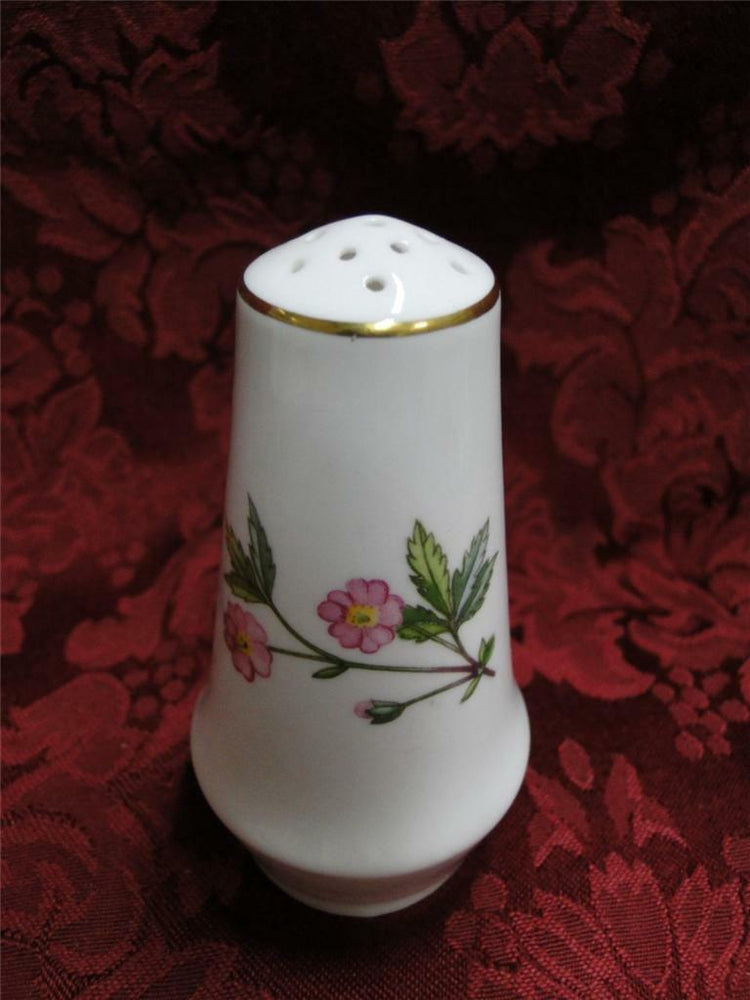 Minton Meadow, Smooth, Floral, Gold Trim: Pepper Shaker, 13 Holes