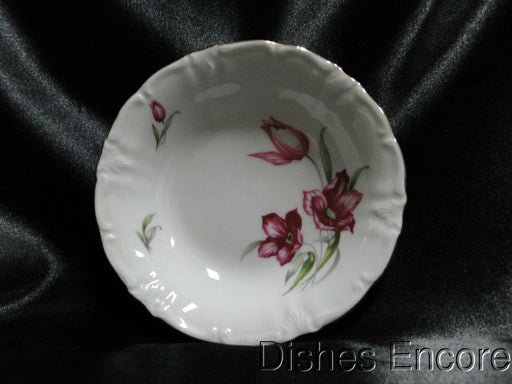 Winterling 84: Embossed Scrolls, Pink Flowers: Fruit Bowl (s), 5 1/4"