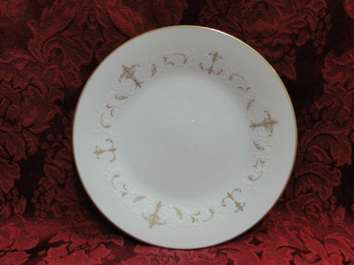 Noritake Courtney, 6520, Gold & White Scrolls: Bread Plate (s), 6 3/8"