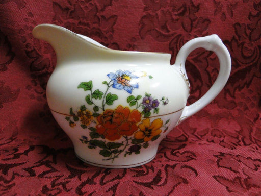 Thun Thu71 Floral Rim & Center, Cream Band: Creamer / Cream Pitcher, 3 1/8" Tall