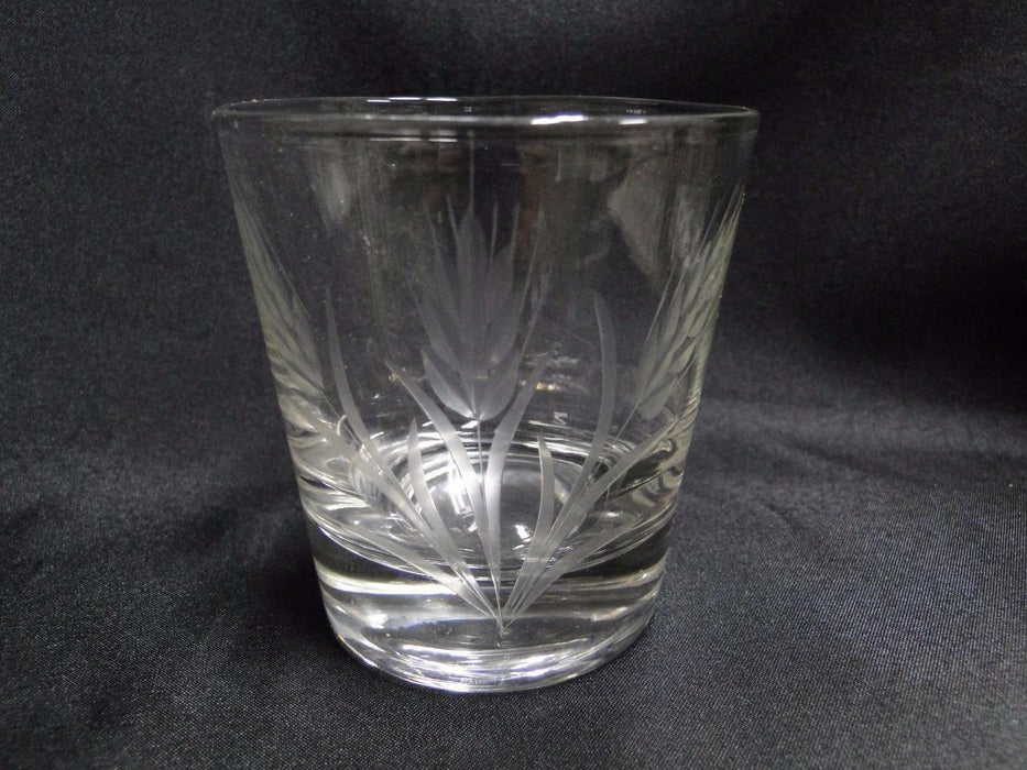 Clear w/ Gray Cut Wheat: Tumbler (s) 3 1/4" -- CR#077