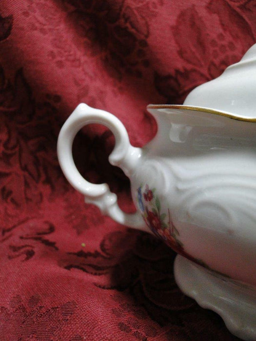 Wawel Anastasia, Floral Sprays, Embossed Scrolls: Sugar Bowl & Lid, 4 3/4"