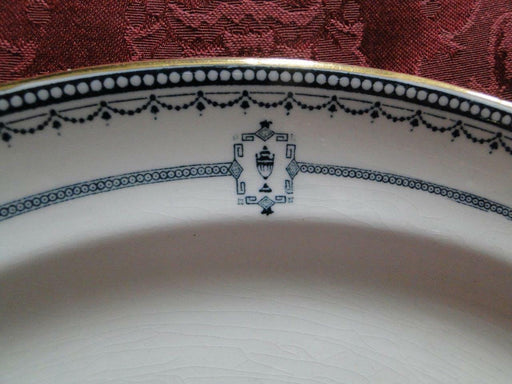 Royal Doulton Mina, Dark Blue Swags, Circles, Urns: Oval Serving Platter 10 1/4"