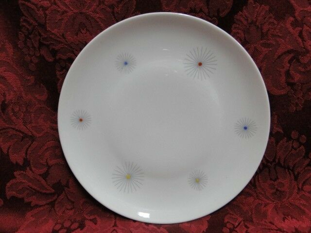 Seltmann 23615, Liane Shape, Multicolor Starbursts: Bread Plate (s), 6 1/8"