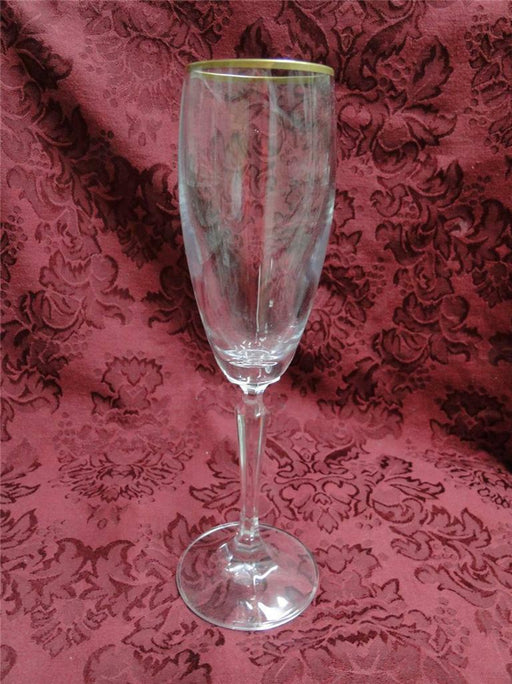 Schott-Zwiesel Concord Gold, Clear, Gold Trim: Champagne Flute (s), 9" Tall