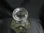 Clear w/ Cut Circles: Decanter & Hollow Stopper w/ Cork, 11" Tall -- MG#110