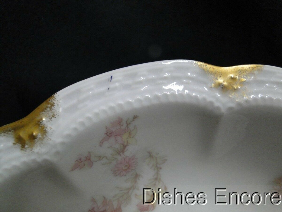 Haviland (Limoges) Schleiger 247d, Pale Pink Flowers: Soup Bowl (s), 7 3/8"