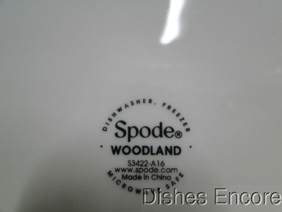 Spode Woodland Deer: NEW Square Serving / Salad Bowl, 9 1/2", Box