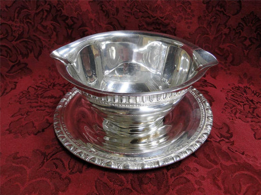 Rogers & Bros 1713 Silverplate, Primrose: Gravy Boat & Attached Underplate