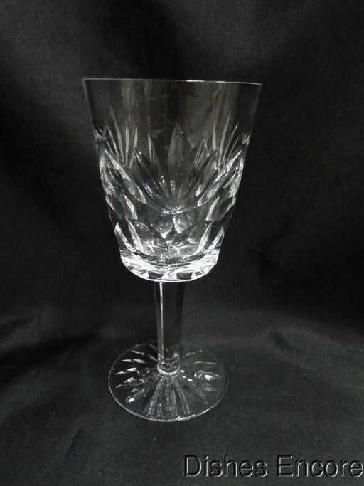 Waterford Crystal Ashling Cut Fans & Panels Water or Wine Goblet 7" Tall, Flaw