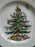 Spode Christmas Tree, Green Trim, England: Dinner Plate, 10 3/8"-10 7/8" As Is