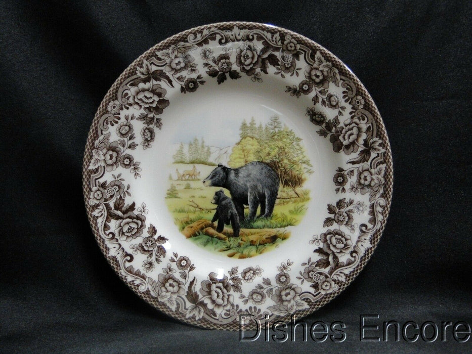 Spode Woodland Black Bear, England: NEW Salad Plate (s), 7 3/4", Box