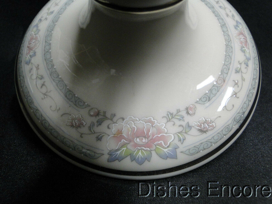 Lenox Charleston, Pastel Floral Band, Platinum: Tall Candlestick (s), 7" Tall