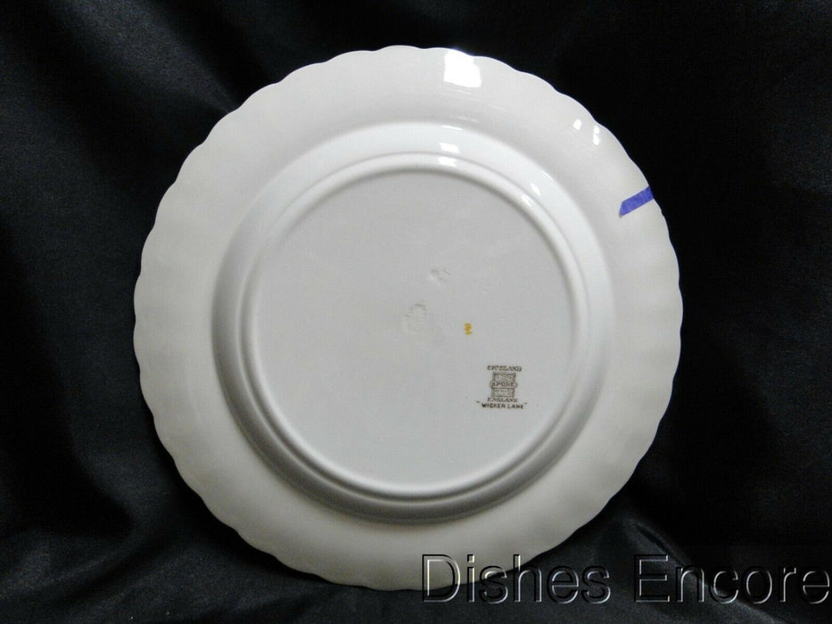 Spode Wicker Lane, Basket Weave, Florals: Dinner Plate, 10 1/2", Chip on Edge