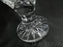 Clear w/ Cut Design: Hurricane Lamp Base, No Globe, 6", As Is  -- MG#111