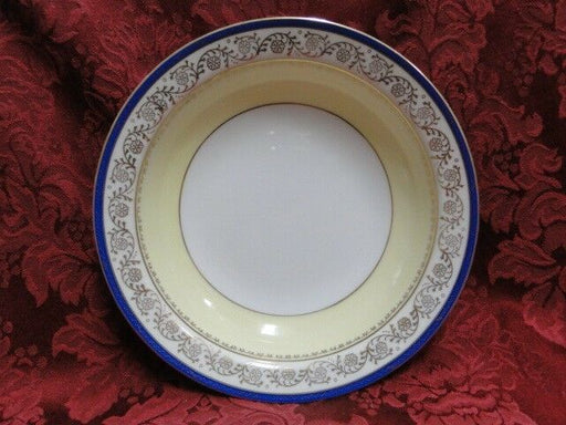 Shimokata Thin Blue Band, Gold Scrolls, Smooth: Fruit Bowl (s), 5 3/8"