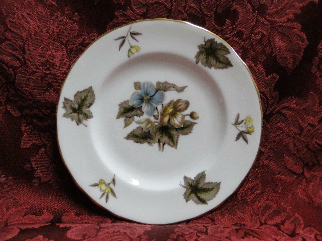 Royal Worcester Dorchester, Brown & Yellow Flowers: Bread Plate (s), 6"