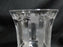 Hawkes 9-2, Cut Vertical Lines & X's: Water or Wine Goblet, 6 1/2" Tall