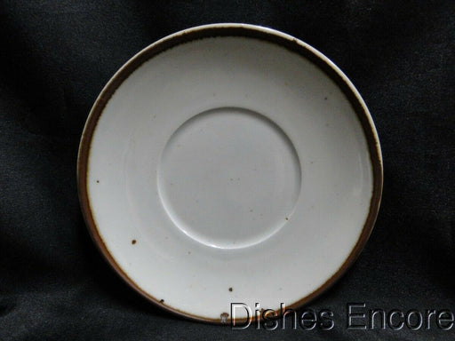 Dansk Brown Mist, Brown Trim, Speckles: 6 1/4 Saucer Only, No Cup, Coupe Shape